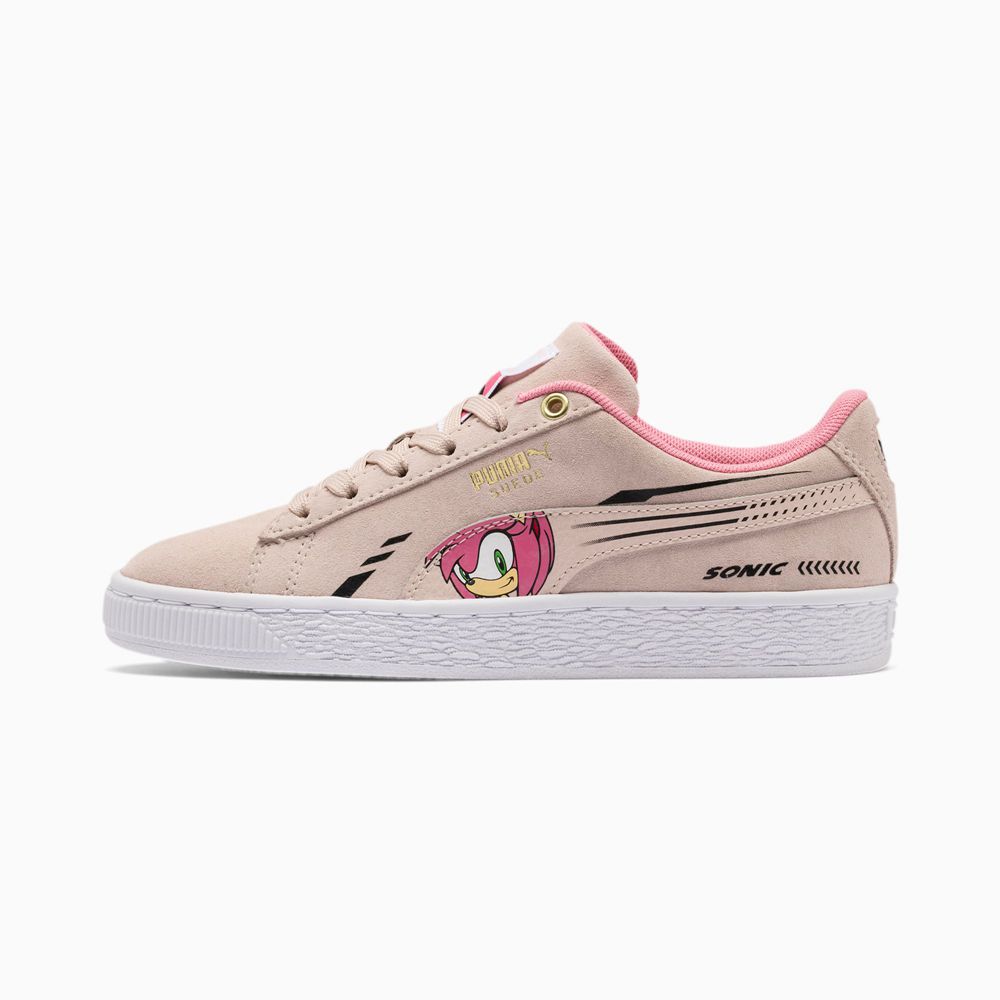 Puma x SONIC Suede Fiú Sportcipő - Rózsaszín ( Hungary - IANDB1893 )